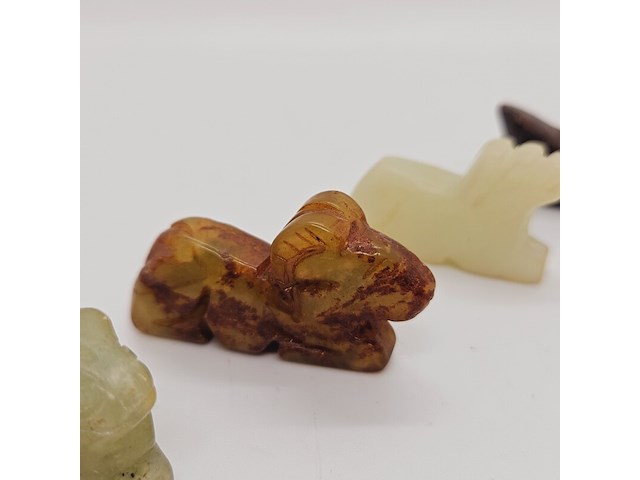 5x antieke chinese jade - ca. qing-dynasty - afbeelding 4 van  6