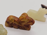 5x antieke chinese jade - ca. qing-dynasty - afbeelding 4 van  6
