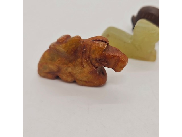 5x antieke chinese jade - ca. qing-dynasty - afbeelding 2 van  6