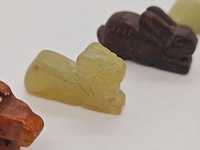 5x antieke chinese jade - ca. qing-dynasty - afbeelding 3 van  6