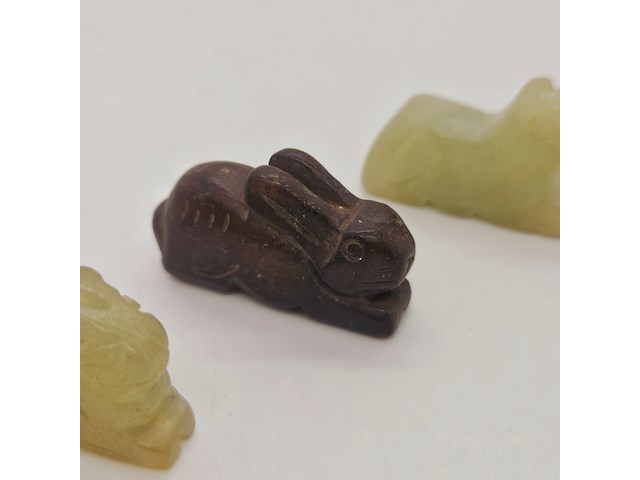 5x antieke chinese jade - ca. qing-dynasty - afbeelding 4 van  6