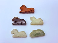 5x antieke chinese jade - ca. qing-dynasty - afbeelding 4 van  4