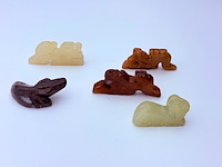 5x antieke chinese jade - ca. qing-dynasty - afbeelding 4 van  5