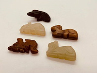 5x antieke chinese jade - ca. qing-dynasty - afbeelding 3 van  5