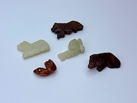 5x antieke chinese jade - ca. qing-dynasty - afbeelding 3 van  4