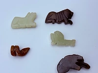 5x antieke chinese jade - ca. qing-dynasty - afbeelding 4 van  4