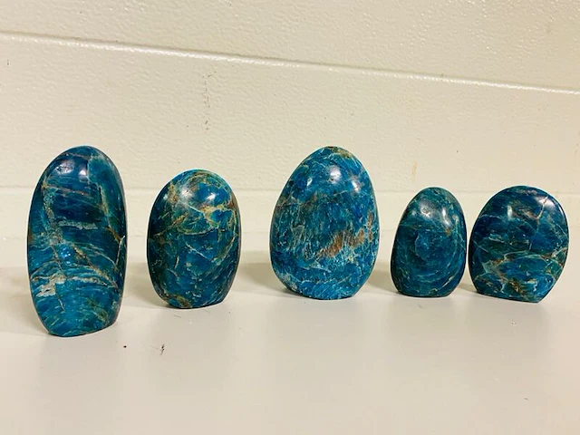 5x apatiet vrije vorm staand, blauw - afbeelding 1 van  5