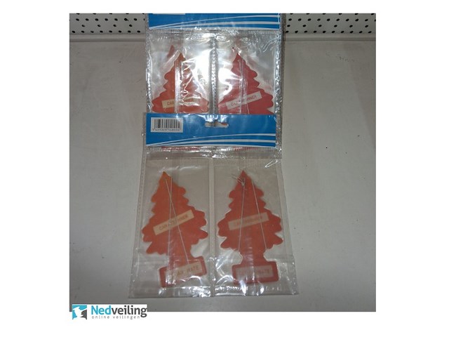 5x auto lucht verfrisser orange (2 per verpakking) - afbeelding 2 van  3