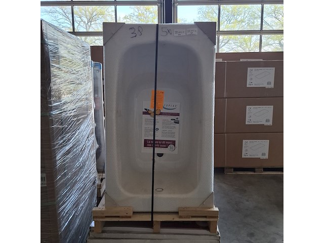 5x bad plaatsbesparend, allibert, flavis, wit - afbeelding 2 van  4