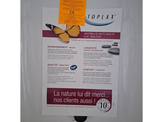 5x bad plaatsbesparend, allibert, flavis, wit - afbeelding 3 van  4