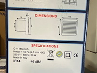 5x badkamerventilator ø120mm aurora - afbeelding 3 van  4