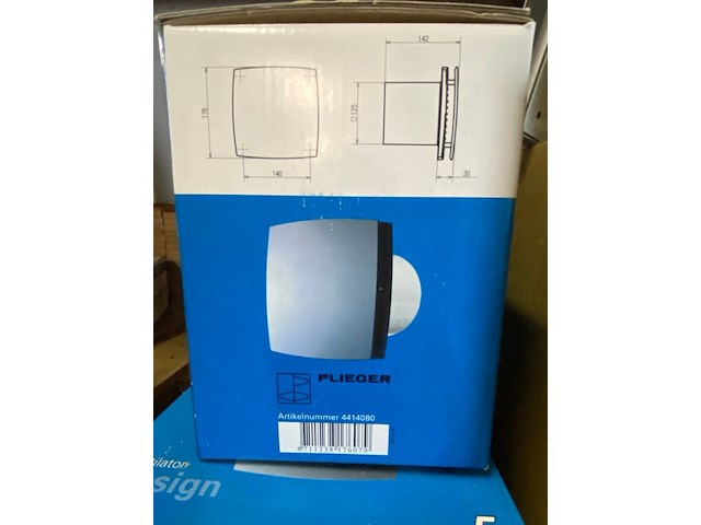 5x badkamerventilator ø125mm plieger - afbeelding 4 van  6