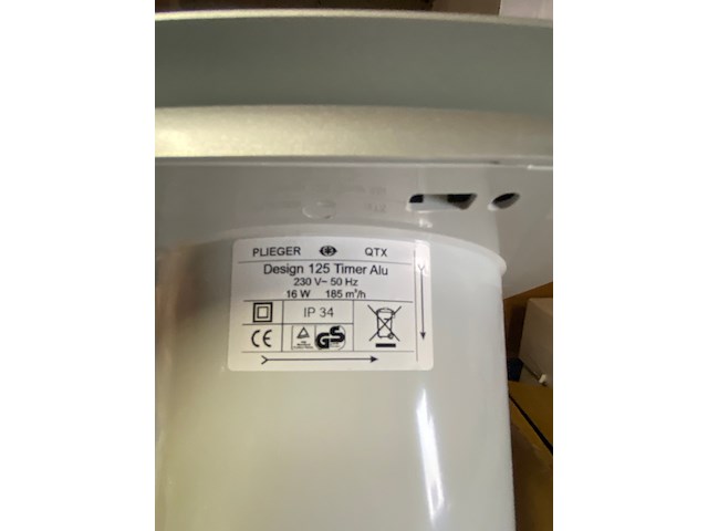 5x badkamerventilator ø125mm plieger - afbeelding 5 van  6