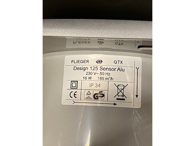 5x badkamerventilator ø125mm plieger - afbeelding 4 van  5