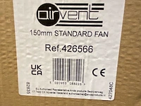 5x badkamerventilator ø150mm, airvent - afbeelding 4 van  5