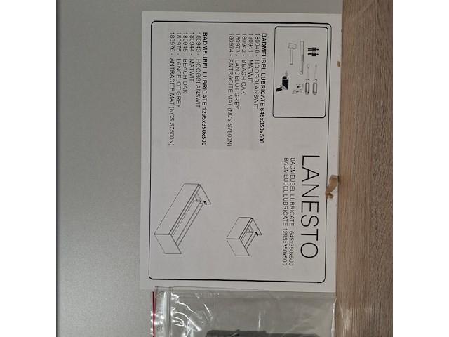 5x badmeubel dekker, lanesto, beach oak - afbeelding 6 van  6