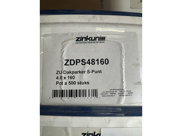 5x bakken dakschroeven, zinkunie, zdps48160 - afbeelding 3 van  3