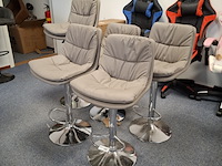 5x barkruk grijs - afbeelding 1 van  7