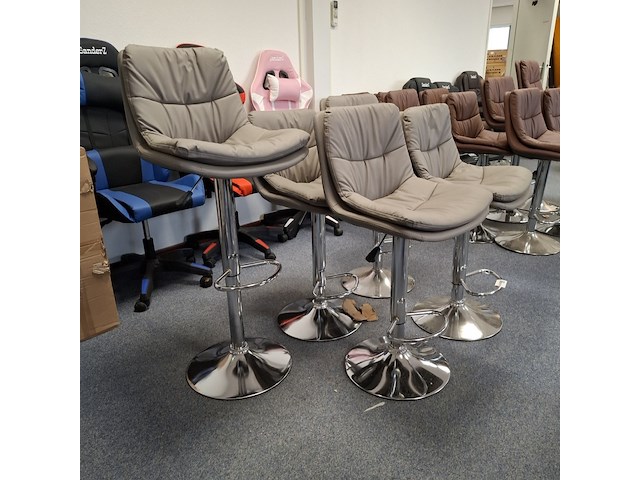 5x barkruk grijs - afbeelding 3 van  7