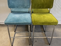 5x barkruk zuiver, ridge rib, diverse kleuren - afbeelding 1 van  8