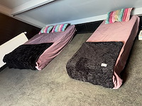 5x bedden, éénpersoons, wit matras - afbeelding 7 van  7
