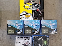 5x bestuurbare drone en 1x bestuurbare helikopter, o.a. eachine