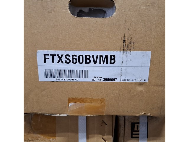 5x binnen unit airco daikin, ftxs60bvmb, wit - afbeelding 5 van  5