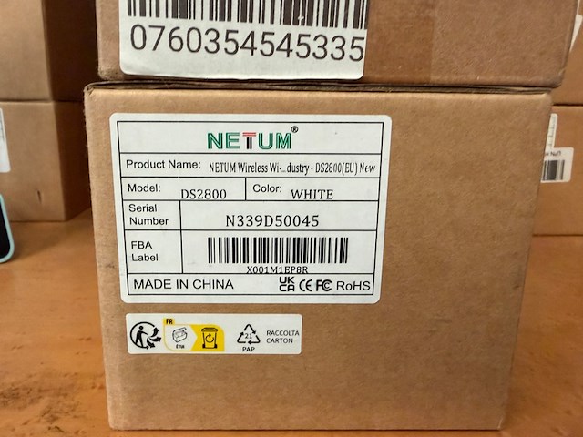 5x bluetooth barcodescanner, netum, ds2800, wit - afbeelding 2 van  3