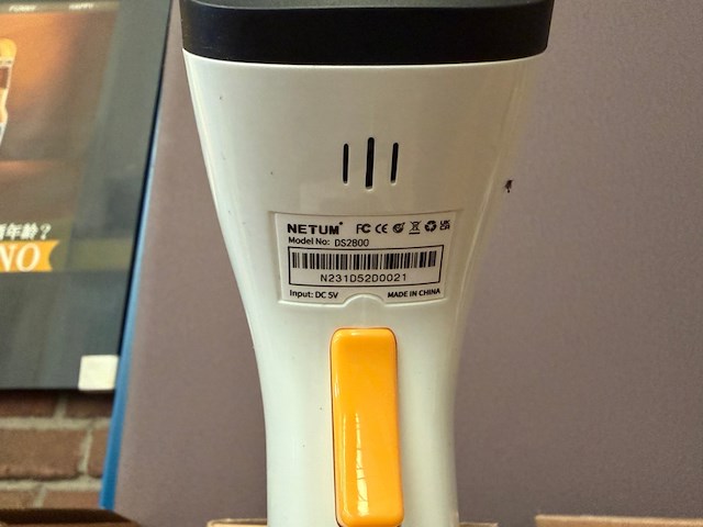 5x bluetooth barcodescanner, netum, ds2800, wit - afbeelding 3 van  3