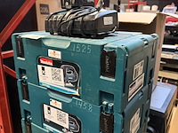 5x bouwgereedschap in koffer, 1x accu, 1x lader makita, 2x djdjv182zj, 1x dhs630zj, 2x dhr242zjv - afbeelding 2 van  8