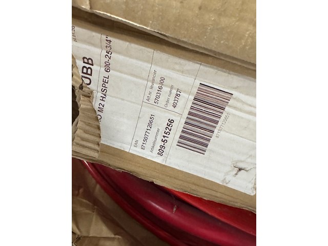 5x brandslanghaspel, rood - afbeelding 4 van  4