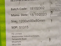 5x brandwerende plaat, fsi, stopseal coated batt, 2023 - afbeelding 4 van  4