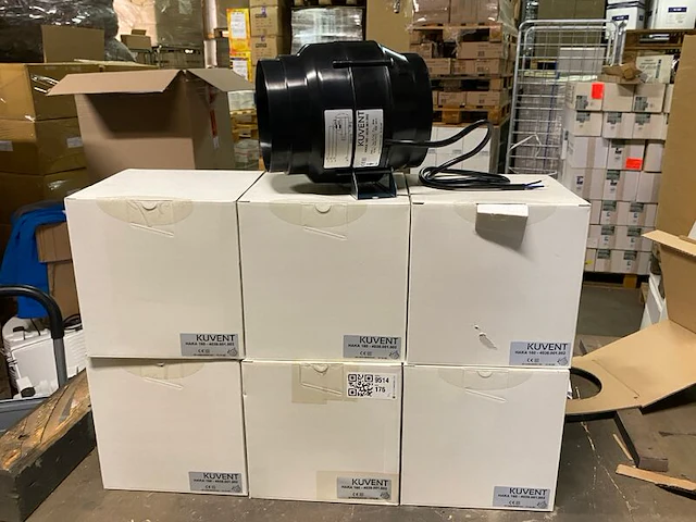 5x buisventilator hittebestendig, kuvant, etaline, m ø160 mm - afbeelding 1 van  6