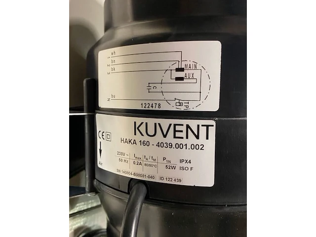 5x buisventilator hittebestendig, kuvant, etaline, m ø160 mm - afbeelding 3 van  6