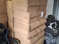 5x bureau-/gamestoel met rgb verlichting zwart - afbeelding 8 van  8