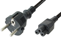 5x c5 stroom kabel, scanpart, zwart, 1.8 meter - afbeelding 2 van  2