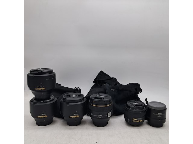 5x camera lens met teleconverter, nikon, o.a. af-s niikor 58mm 1:1.4g - afbeelding 1 van  9