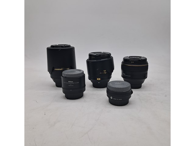 5x camera lens, nikon, o.a. af-s micro nikkor 105mm 1:2.8g ed - afbeelding 1 van  16