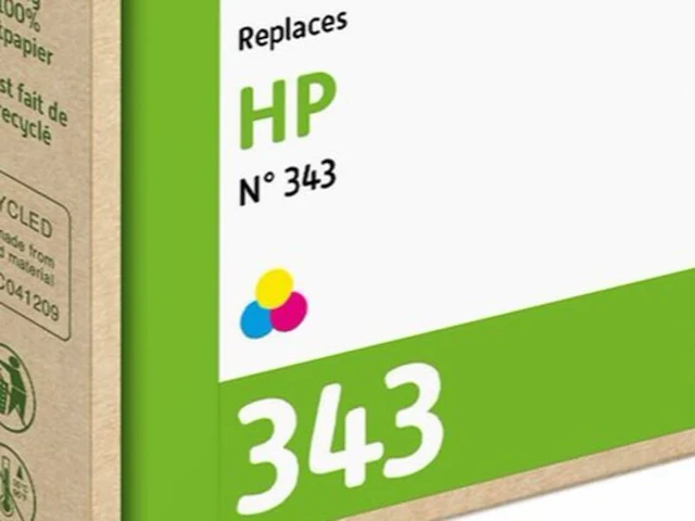 5x cartridge compatibel met hp 343 kleur, recycleclub - afbeelding 2 van  2