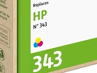 5x cartridge compatibel met hp 343 kleur, recycleclub - afbeelding 2 van  2
