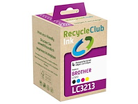 5x cartridge, recycleclub, brother lc 3213, multipack - afbeelding 1 van  2