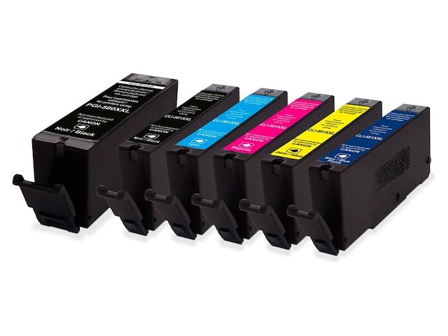5x cartridge, recycleclub, canon pg580xxl/pg581xxl, multipack - afbeelding 2 van  2