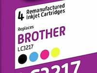 5x cartridges brother lc-3217 multipack, recycleclub - afbeelding 2 van  2