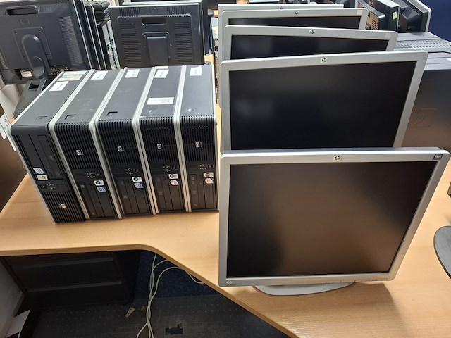 5x computer met beeldscherm, hp, hp dc7900 sff, 2011 - afbeelding 1 van  9