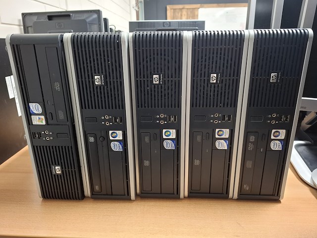 5x computer met beeldscherm, hp, hp dc7900 sff, 2011 - afbeelding 2 van  9
