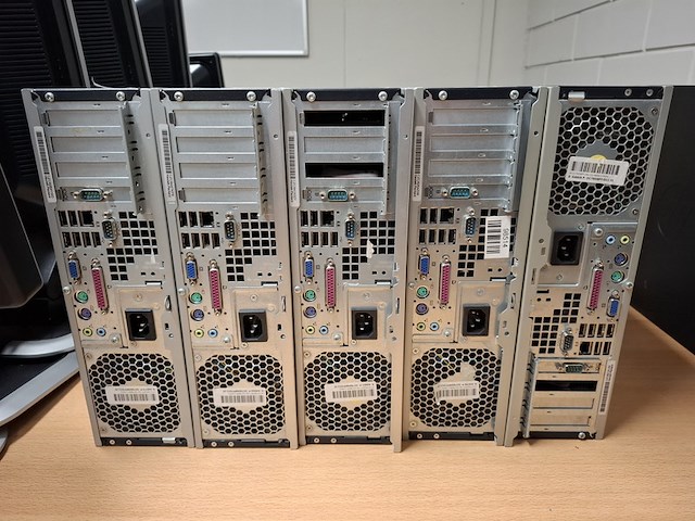 5x computer met beeldscherm, hp, hp dc7900 sff, 2011 - afbeelding 5 van  9