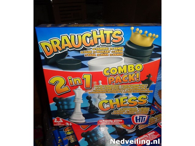 5x dam en schaakspel - afbeelding 3 van  3