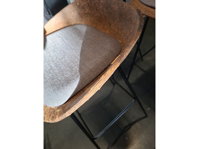 5x design barkruk vepa, hemp, zwart bruin, bouwjaar 2023 - afbeelding 2 van  11