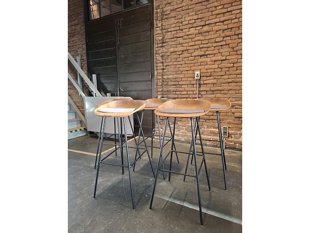 5x design barkruk vepa, hemp, zwart bruin, bouwjaar 2023 - afbeelding 1 van  11