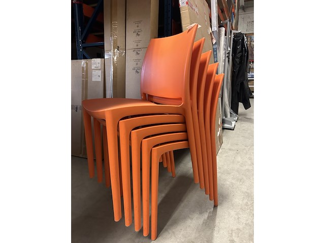 5x design stoel, oranje - afbeelding 1 van  3